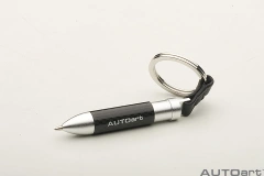 42011 RETRACTABLE CARBON FIBER BALL PEN KEYCHAIN