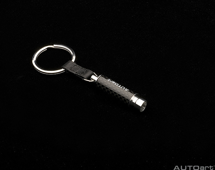 40839 CARBON FIBRE EXHAUST FLASHLIGHT KEYCHAIN