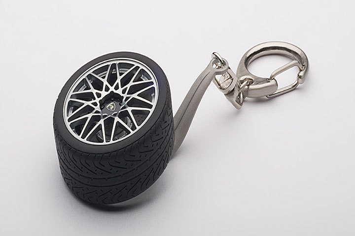 40457  1/18 LAMBORGHINI GALLARDO LP560-4 WHEEL KEYCHAIN (OPTIONAL CORDELIA WHEEL)