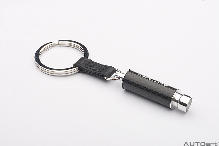 40839 CARBON FIBRE EXHAUST FLASHLIGHT KEYCHAIN