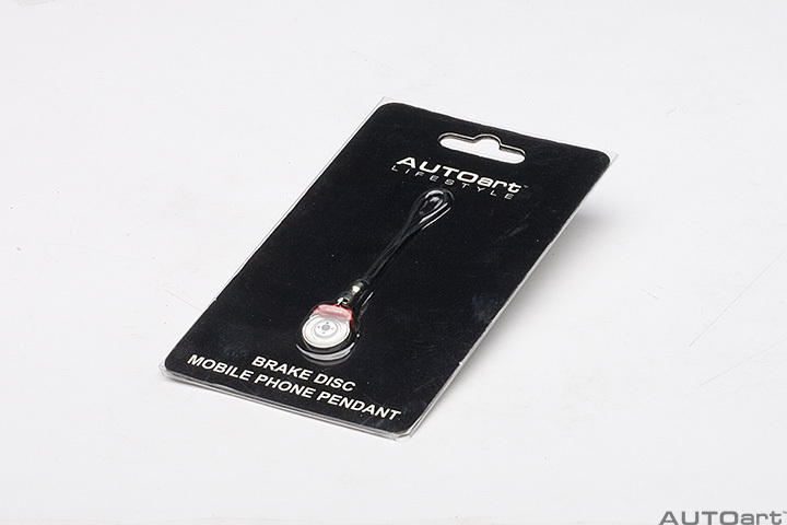 41571 BRAKE DISC MOBILE PHONE PENDANT (RED CALIPER)