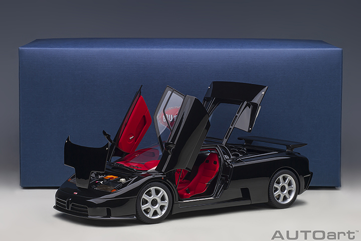 70919 1/18 BUGATTI EB110 SS (NERO VERNICE/BLACK)