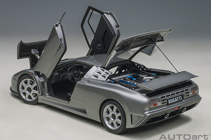 70916 1/18 BUGATTI EB110 SS (GRIGIO METALIZZATTO/SILVER)