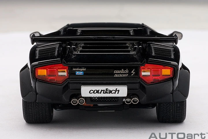 54532 1/43 LAMBORGHINI COUNTACH 5000 S (BLACK) (WITH OPENINGS)