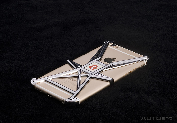 40286-001 SMART PHONE ROLL CAGE (FOR iPHONE 6)（RED AUTOART LOGO)