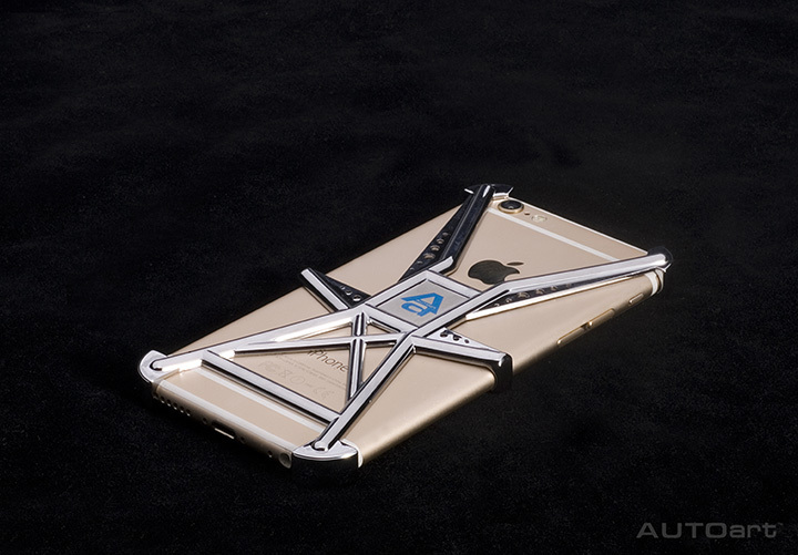 40286-002 SMART PHONE ROLL CAGE (FOR iPHONE 6)（BLUE AUTOART LOGO)