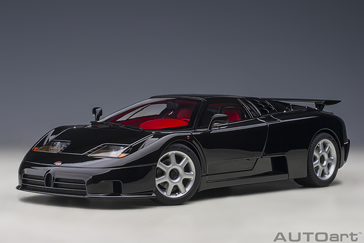 70919 1/18 BUGATTI EB110 SS (NERO VERNICE/BLACK)