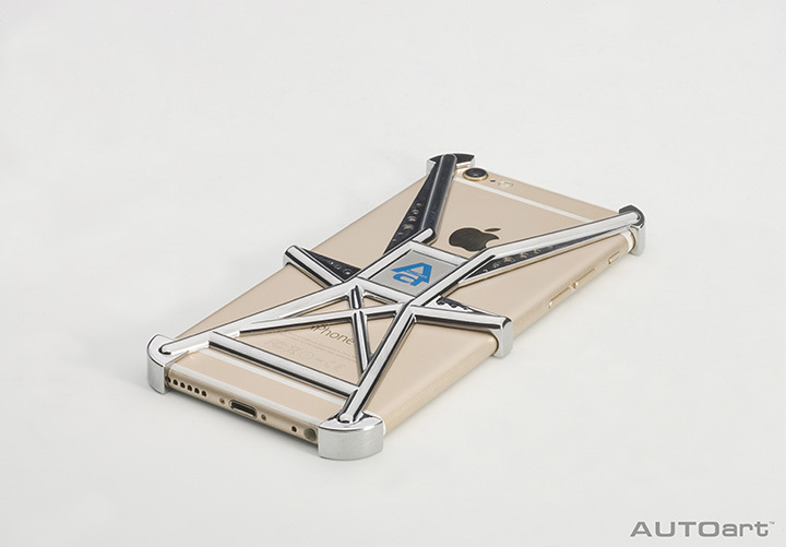 40286-002 SMART PHONE ROLL CAGE (FOR iPHONE 6)（BLUE AUTOART LOGO)