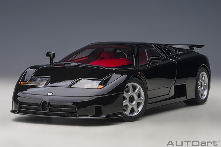 70919 1/18 BUGATTI EB110 SS (NERO VERNICE/BLACK)