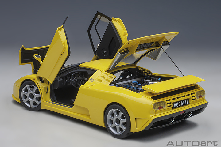 70918 1/18 BUGATTI EB110 SS (GIALLO BUGATTI/YELLOW)