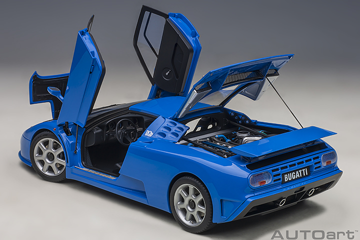 70917 1/18 BUGATTI EB110 SS (FRENCH RACING BLUE)