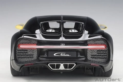 70994 1/18 BUGATTI CHIRON 2017 (JAUNE MOLSHEIM YELLOW/NOCTURNE BLACK)