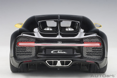 70994 1/18 BUGATTI CHIRON 2017 (JAUNE MOLSHEIM YELLOW/NOCTURNE BLACK)