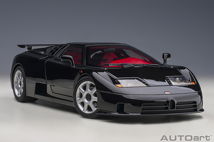 70919 1/18 BUGATTI EB110 SS (NERO VERNICE/BLACK)