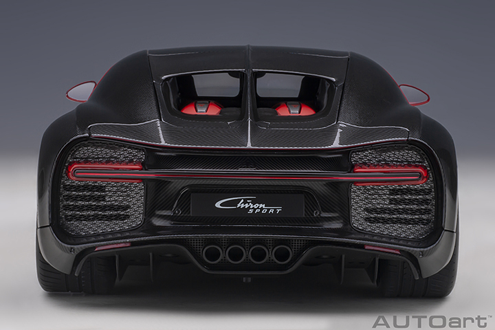 70996 1/18 BUGATTI CHIRON SPORT 2019 (ITALIAN RED/CARBON)