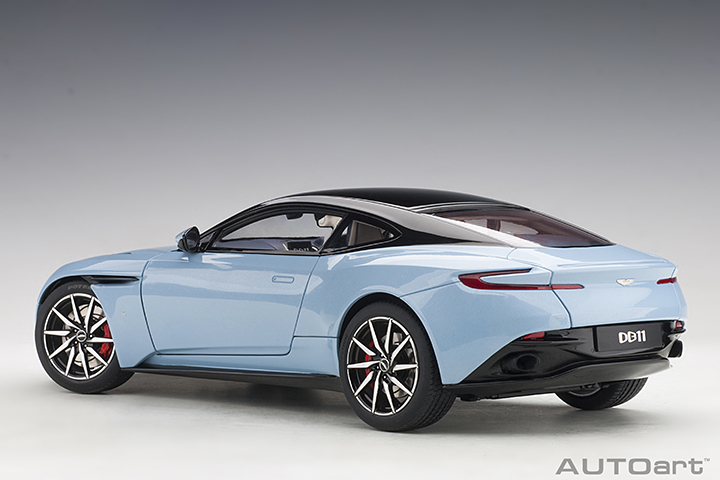 70268 1/18 ASTON MARTIN DB11 (Q FROSTED GLASS BLUE )