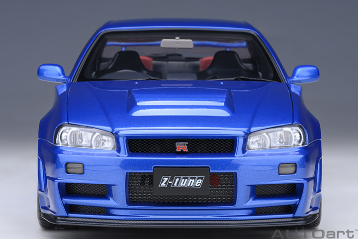 77462 1/18 NISSAN SKYLINE GT-R (R34) NISMO Z-TUNE (BAYSIDE BLUE)