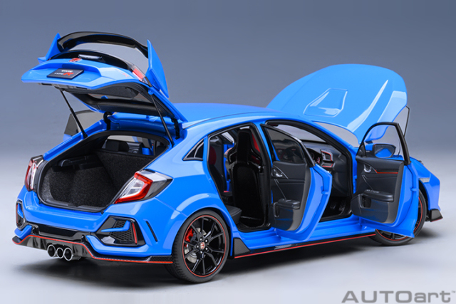 73224 1/18 HONDA CIVIC TYPE R (FK8) 2021 (RACING BLUE PEARL)