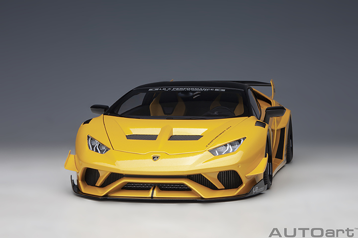 79127 1/18 LIBERTY WALK LB SILHOUETTE WORKS HURACAN GT (METALLIC YELLOW)