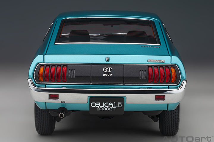 78767 1/18 TOYOTA CELICA LIFTBACK 2000GT (RA25) 1973 (TURQUOISE BLUE METALLIC)