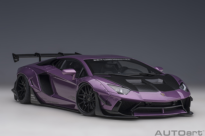 79242 1/18 LIBERTY WALK LB-WORKS LAMBORGHINI AVENTADOR LIMITED EDITION (VIOLA SE30/CARBON BONNET)