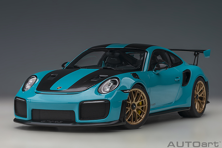 78175 1/18 Porsche 911 (991.2) GT2 RS Weissach Package (Miami Blue)