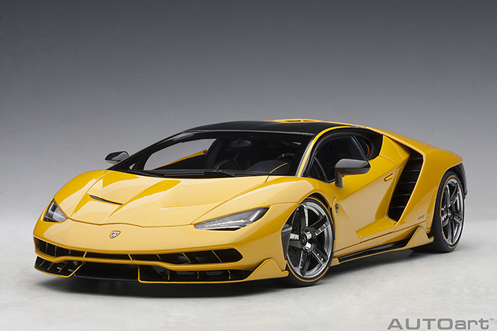 79115 1/18 LAMBORGHINI CENTENARIO (NEW GIALLO ORION/METALLIC YELLOW)