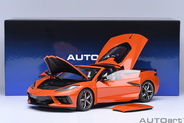 71283 1/18 CHEVROLET CORVETTE C8 STINGRAY Z51 (SEBRING ORANGE)