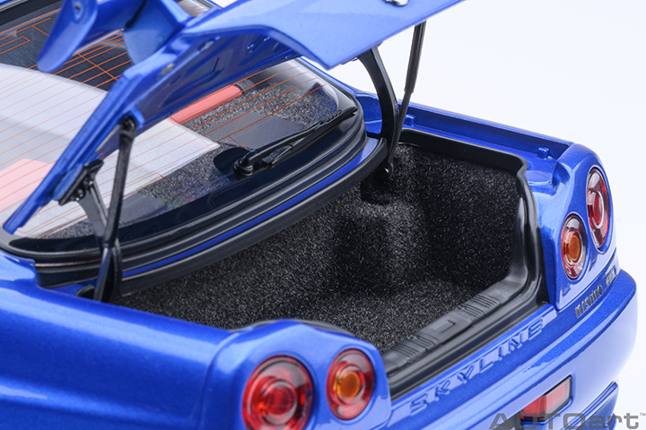 77460 1/18 NISMO R34 GT-R Z-tune (BAYSIDE BLUE W/ CARBON BONNET)