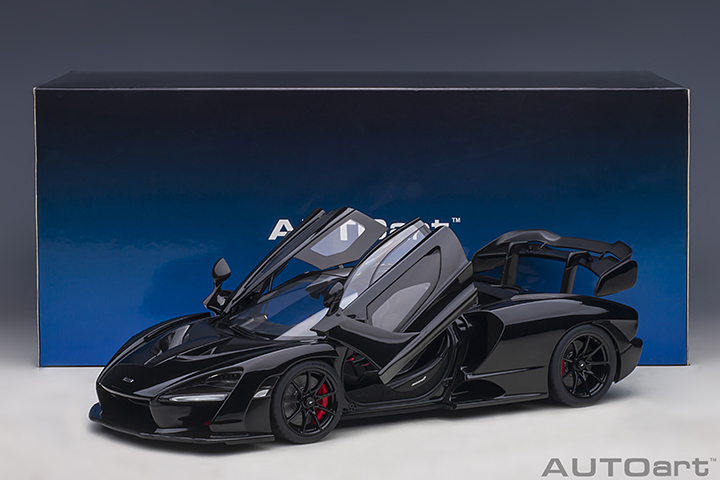 76076 1/18 McLAREN SENNA (STEALTH COSMOS/BLACK)