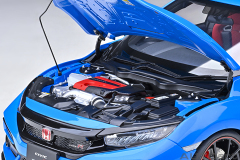 73224 1/18 HONDA CIVIC TYPE R (FK8) 2021 (RACING BLUE PEARL)