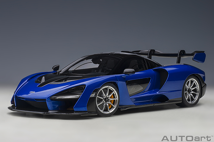 76079 1/18 McLAREN SENNA (TROPHY KYANOS/BLUE)