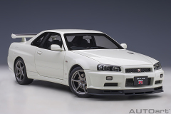 77406 1/18 NISSAN SKYLINE GT-R (R34) V-SPEC II (WHITE PEARL)