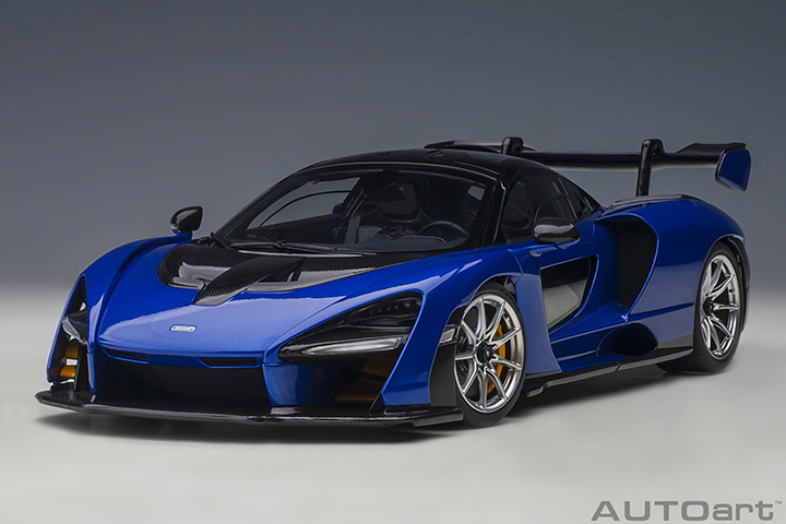 76079 1/18 McLAREN SENNA (TROPHY KYANOS/BLUE)