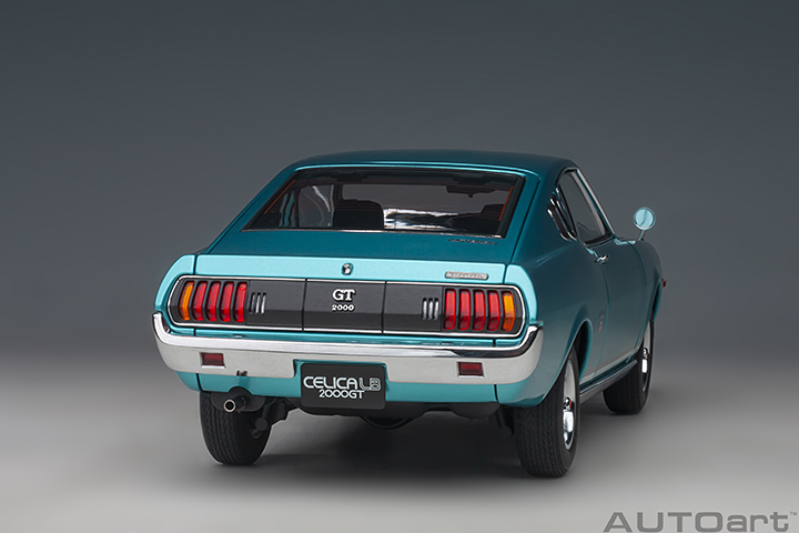 78767 1/18 TOYOTA CELICA LIFTBACK 2000GT (RA25) 1973 (TURQUOISE BLUE METALLIC)