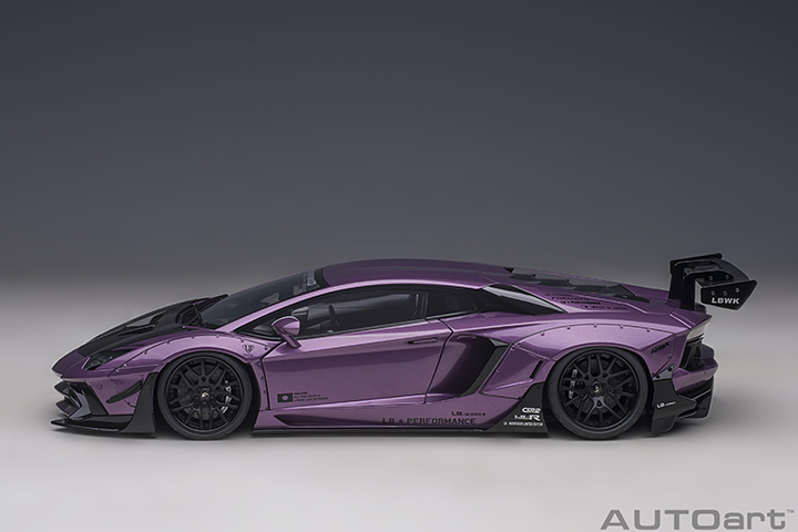 79242 1/18 LIBERTY WALK LB-WORKS LAMBORGHINI AVENTADOR LIMITED EDITION (VIOLA SE30/CARBON BONNET)