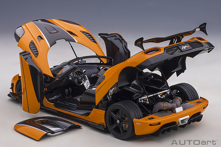 79023 1/18 KOENIGSEGG AGERA RS (CONE ORANGE/CARBON BLACK/BLACK ACCENTS)