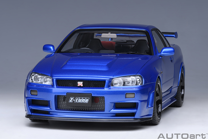 77462 1/18 NISSAN SKYLINE GT-R (R34) NISMO Z-TUNE (BAYSIDE BLUE)