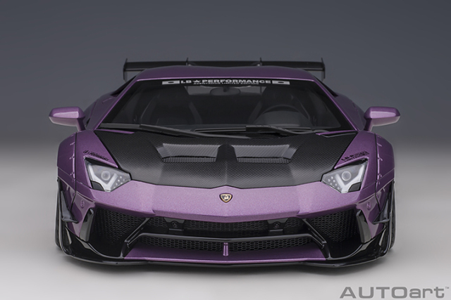 79242 1/18 LIBERTY WALK LB-WORKS LAMBORGHINI AVENTADOR LIMITED EDITION (VIOLA SE30/CARBON BONNET)