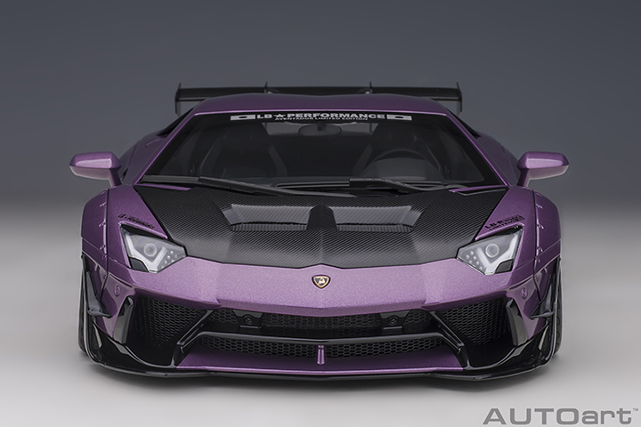 79242 1/18 LIBERTY WALK LB-WORKS LAMBORGHINI AVENTADOR LIMITED EDITION (VIOLA SE30/CARBON BONNET)