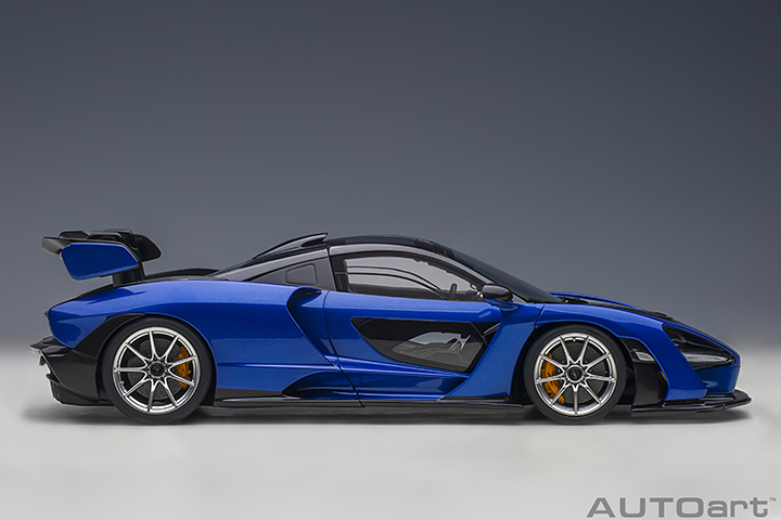 76079 1/18 McLAREN SENNA (TROPHY KYANOS/BLUE)