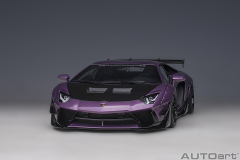 79242 1/18 LIBERTY WALK LB-WORKS LAMBORGHINI AVENTADOR LIMITED EDITION (VIOLA SE30/CARBON BONNET)