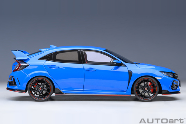 73224 1/18 HONDA CIVIC TYPE R (FK8) 2021 (RACING BLUE PEARL)