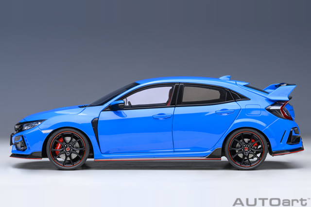 73224 1/18 HONDA CIVIC TYPE R (FK8) 2021 (RACING BLUE PEARL)