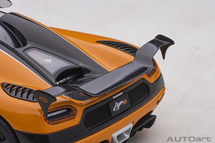 79023 1/18 KOENIGSEGG AGERA RS (CONE ORANGE/CARBON BLACK/BLACK ACCENTS)