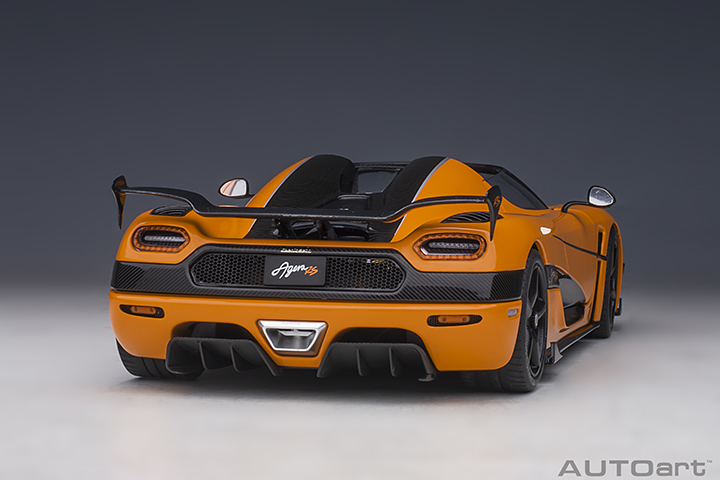 79023 1/18 KOENIGSEGG AGERA RS (CONE ORANGE/CARBON BLACK/BLACK ACCENTS)