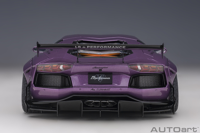79242 1/18 LIBERTY WALK LB-WORKS LAMBORGHINI AVENTADOR LIMITED EDITION (VIOLA SE30/CARBON BONNET)