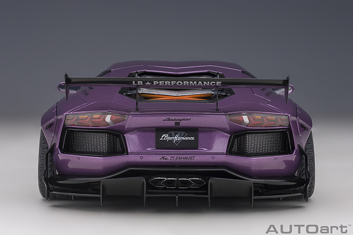 79242 1/18 LIBERTY WALK LB-WORKS LAMBORGHINI AVENTADOR LIMITED EDITION (VIOLA SE30/CARBON BONNET)