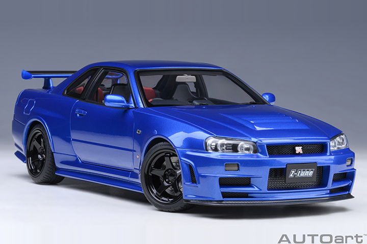 77462 1/18 NISSAN SKYLINE GT-R (R34) NISMO Z-TUNE (BAYSIDE BLUE)