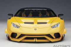 79127 1/18 LIBERTY WALK LB SILHOUETTE WORKS HURACAN GT (METALLIC YELLOW)